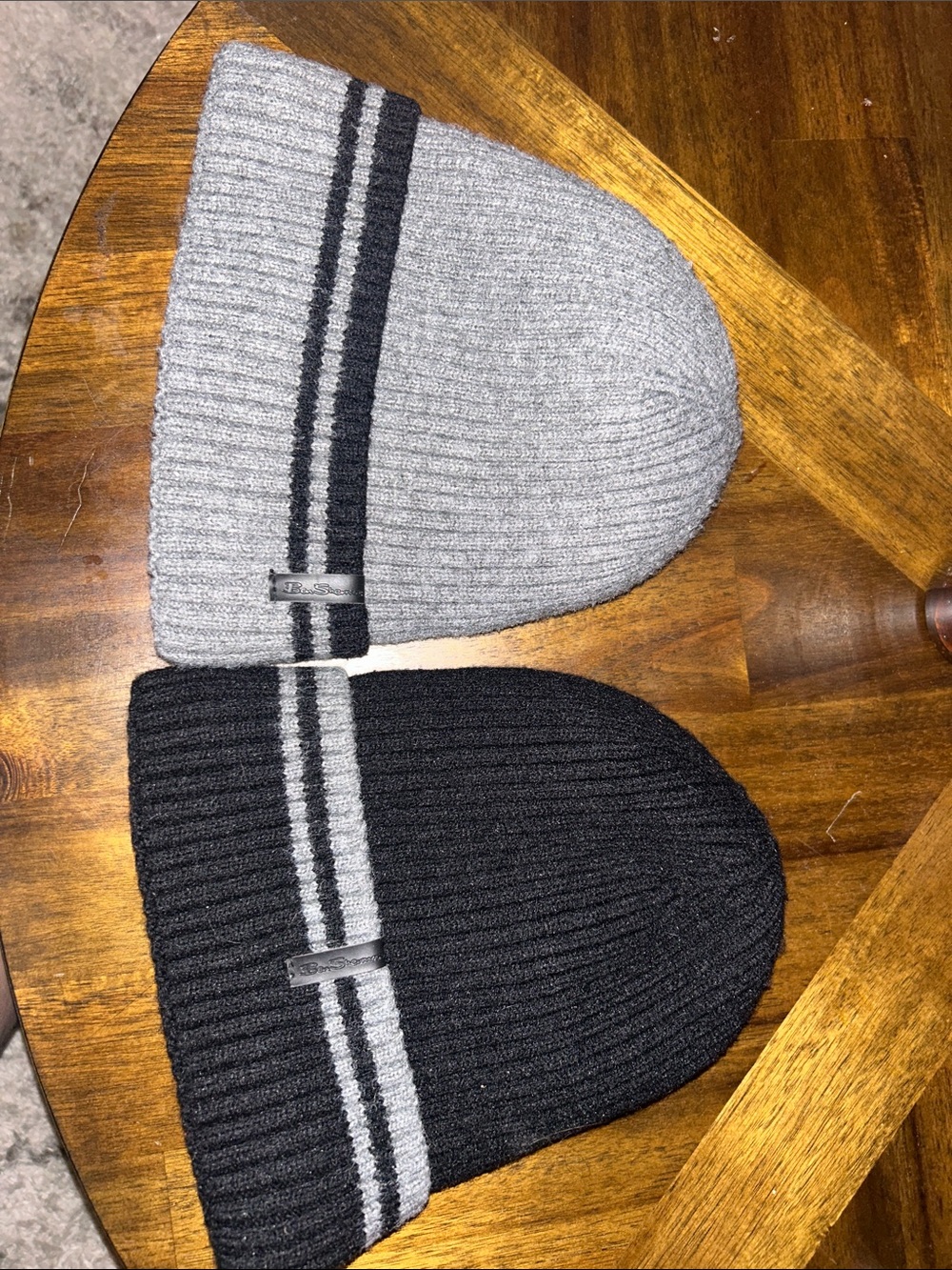 Ben Sherman Black Fleece-Lined Beanies- 2 PACK